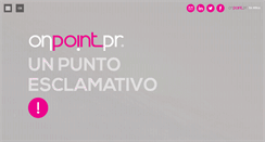 Desktop Screenshot of onpointpr.it